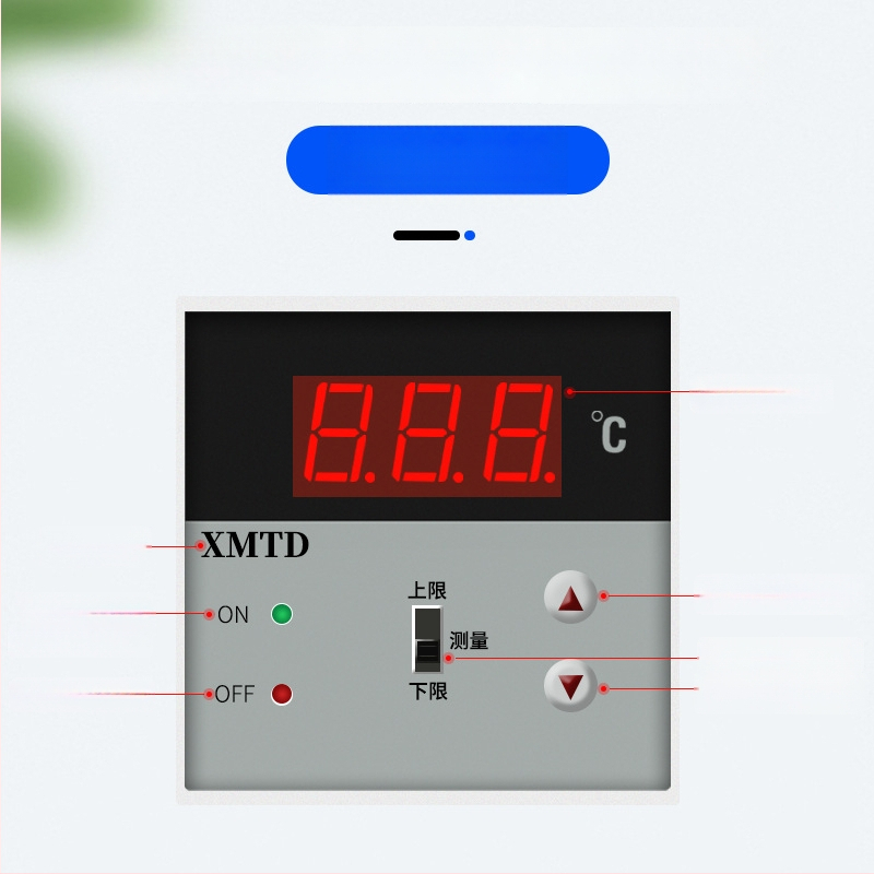 Duálny digitálny regulátor teploty s displejom (XMTD2201/2202; pevná montáž; 220V)