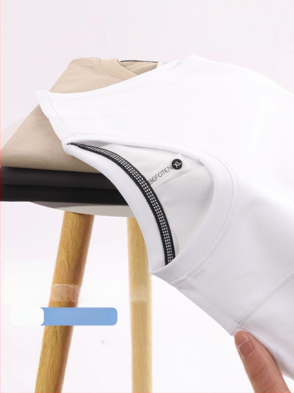 Voľný strih tielka bez rukávov z Ice cotton materiálu, jednofarebný, potlač loga