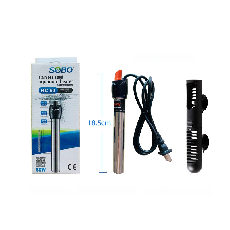 Songbao nerezová oceľová vykurovacia tyč pre akvárium, 400 g, model SB, automatická regulácia teploty