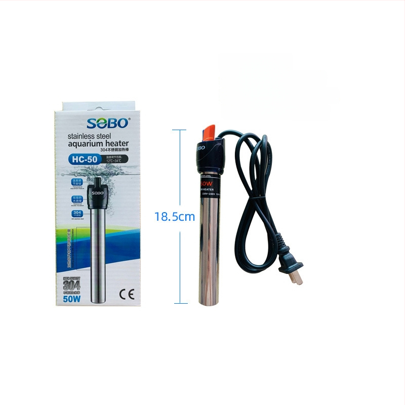 Songbao nerezová oceľová vykurovacia tyč pre akvárium, 400 g, model SB, automatická regulácia teploty