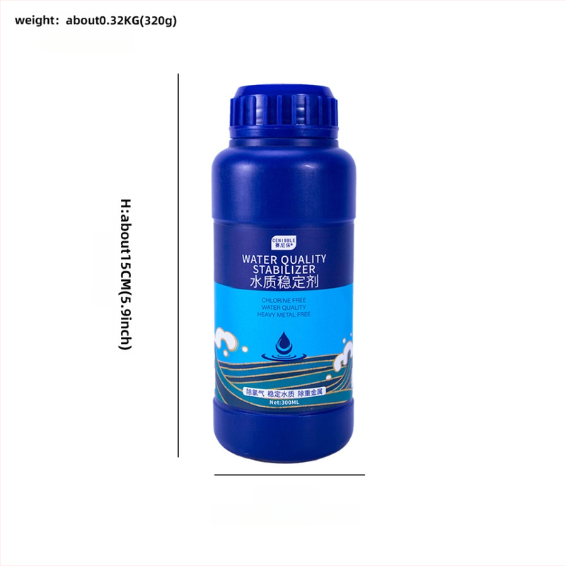 Akvarijný vodný kondicionér a stabilizátor – dechlorátor na vodu z kohútika, Levana XL-1561630, 330/595 g, Zariadenie akvária