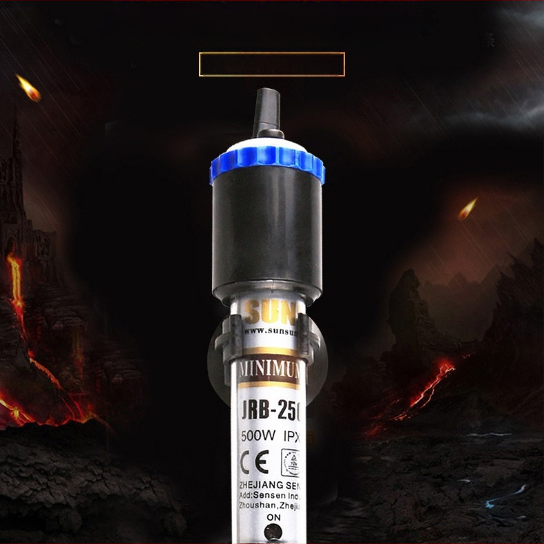 Ohrievač do akvária, trubica zo kvarcového skla, séria JRB, značka Jialu, výkon 50–500 W