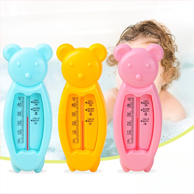 Detský vnútorný kúpeľový teplomer s dizajnom medvedíka, rozlíšenie 1°C
