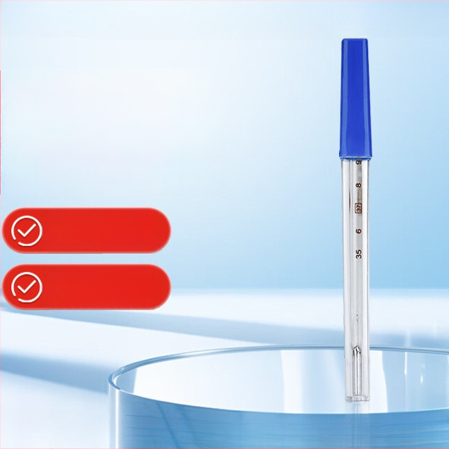 10 kusov trojuholníkový teplomer s ortuťou, model CRW23A, pre dojčatá a dospelých