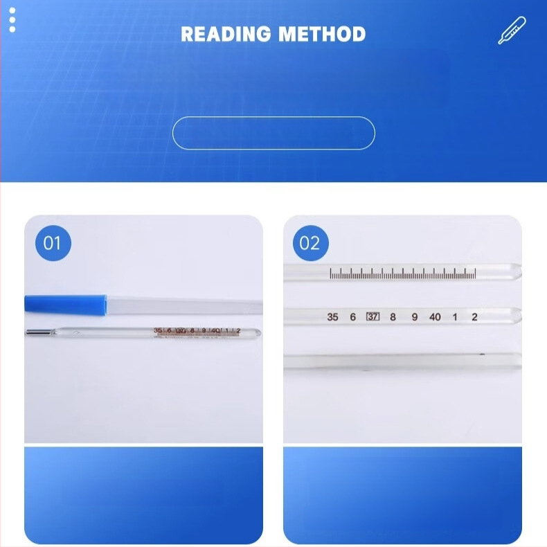 10 kusov trojuholníkový teplomer s ortuťou, model CRW23A, pre dojčatá a dospelých