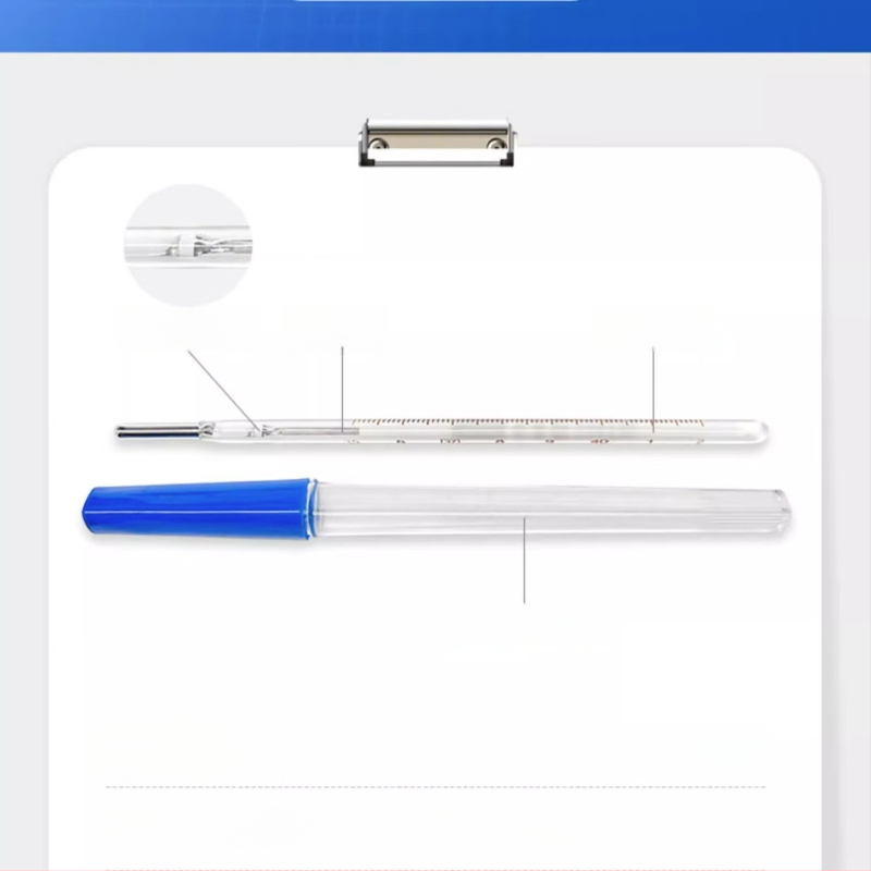 10 kusov trojuholníkový teplomer s ortuťou, model CRW23A, pre dojčatá a dospelých