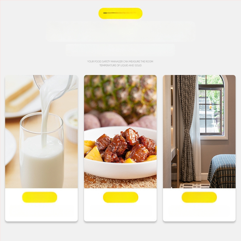 Vysoko presný skladací teplomer na potraviny s vyklápacou sondou – pre olej, kúpeľovú vodu pre dieťa, dojčenské mlieko a domáce pečenie; teplotný rozsah -50°C až 300°C