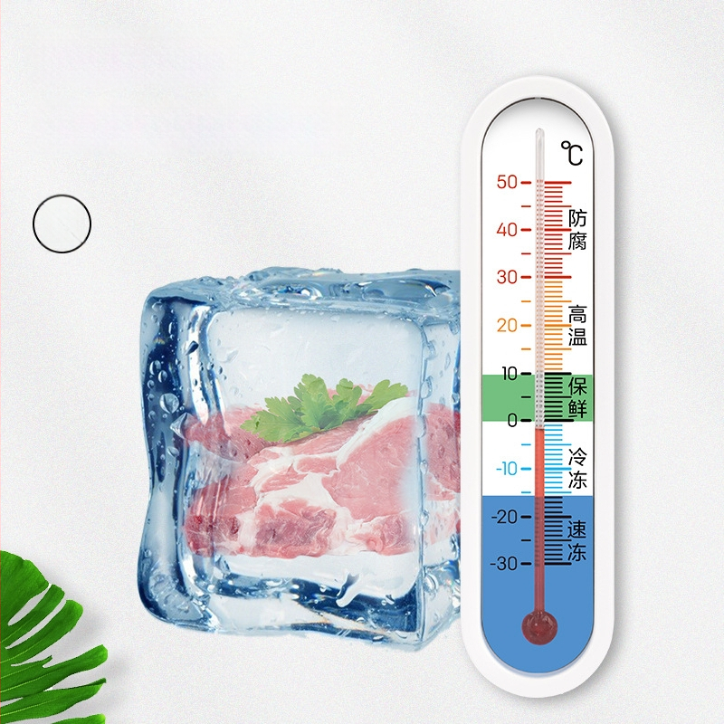 Deli vlhkomer pre chladničku/mrazničku s integrovaným teplomerom, určený pre lekárenské chladiace skladovanie a skrinky na vzorky