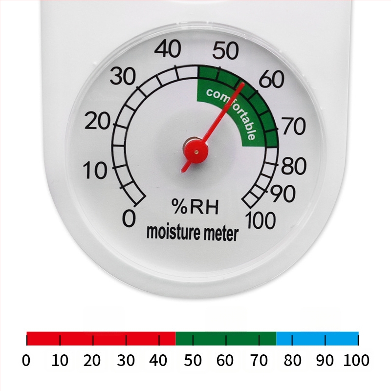 Vnútorný teploměr a vlhkomer, dlhý nástenný model, vhodný pre domácnosť, skleníky, poľnohospodárstvo a akvakultúru; k dispozícii súkromná značka.