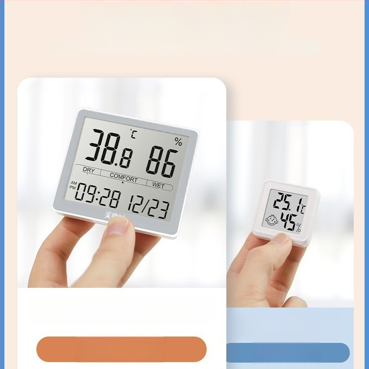 JR311 Teplota a vlhkosť – Digitálny displej, 1,5V tlačidlová batéria, Monitorovanie domáceho prostredia