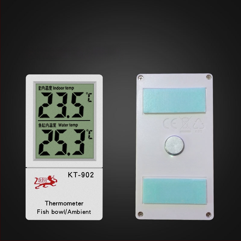 KT-902 Induktívny elektronický teplomer do akvária s dvojitým zobrazením