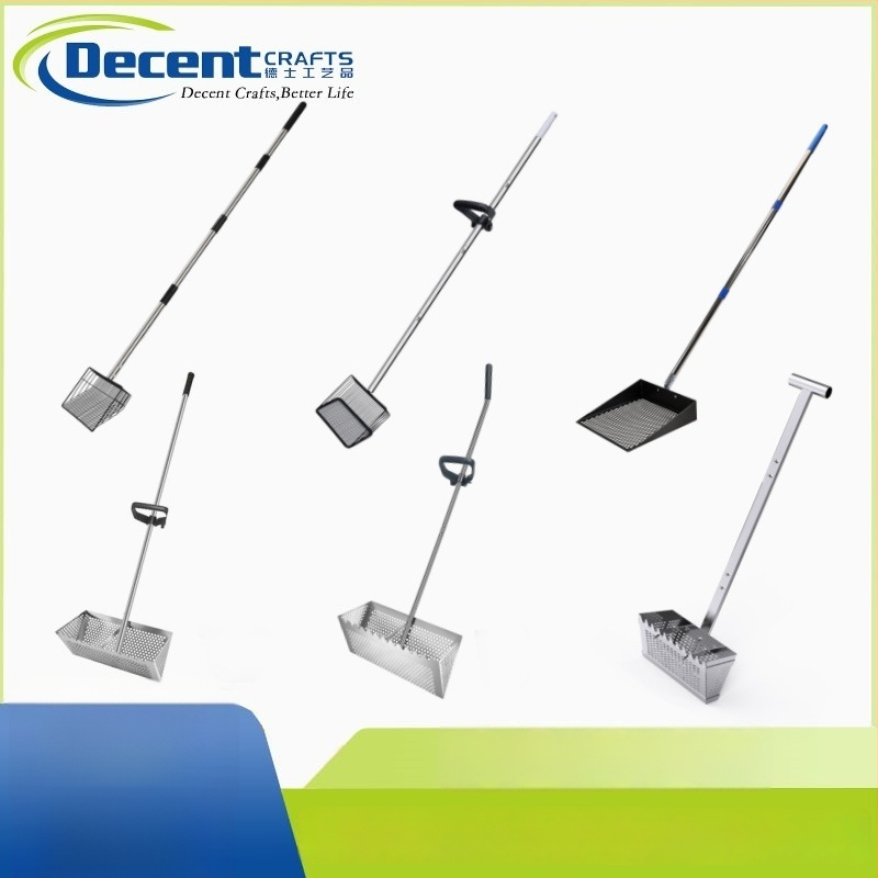 Dex kovová naberačka – Univerzálny čistiaci nástroj pre kurací výbeh, mačací piesok, plážový piesok a hospodárske exkrementy