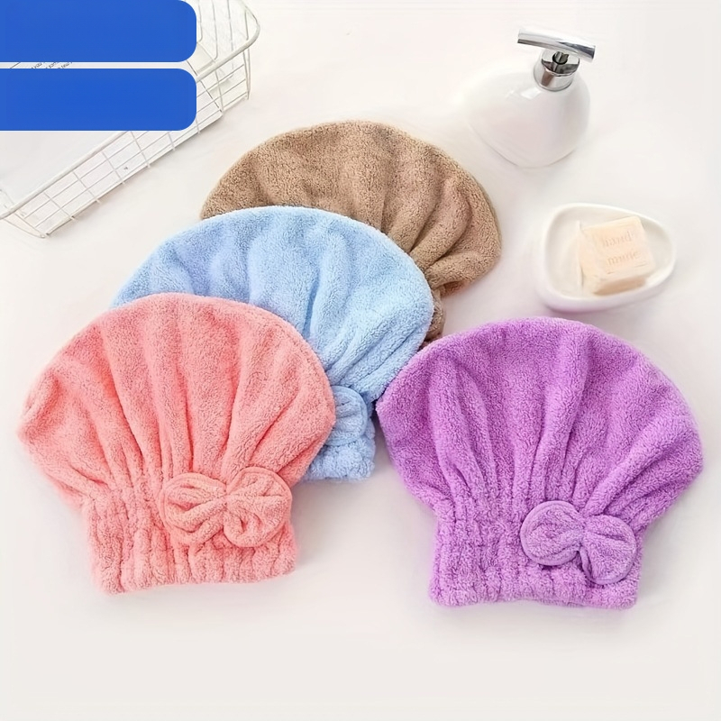 Sprchová čiapočka s uterákom na hlavu z korálového fleecu, savá, rýchloschnúca, 150d vlákno, viac ako 200 g