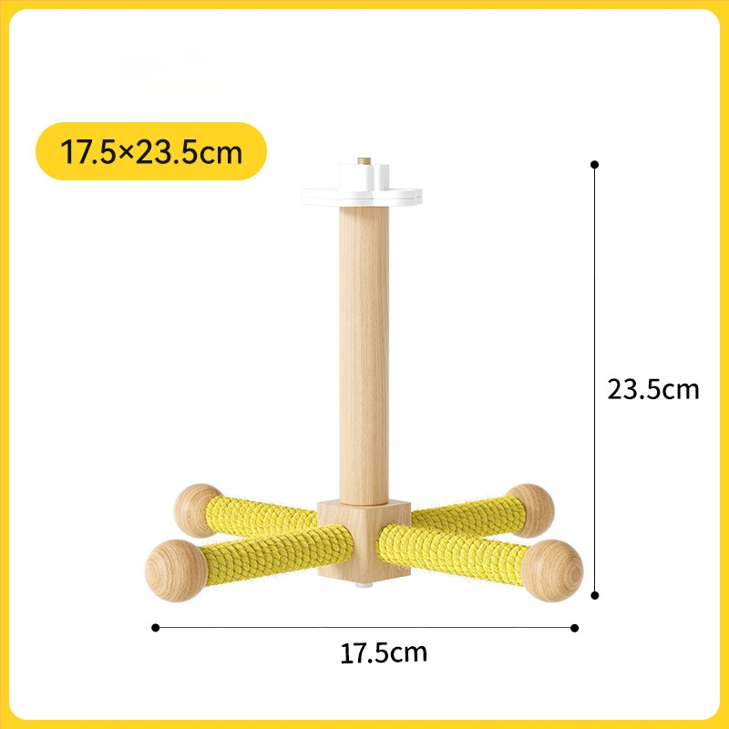 Drevený stojan na hračky pre papagaja, model QW10310, príslušenstvo k klietke, univerzálne, bez koliesok