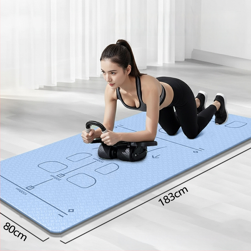 Mat na brucho s líniami navigácie polôh, TPE materiál, hrúbka 8 mm, hmotnosť 850 g