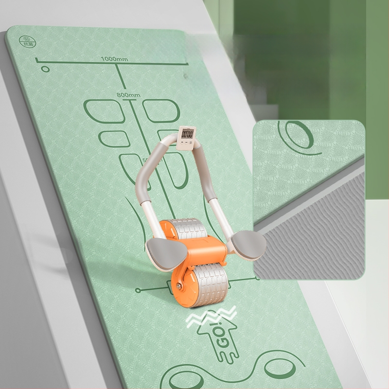 Mat na brucho s líniami navigácie polôh, TPE materiál, hrúbka 8 mm, hmotnosť 850 g