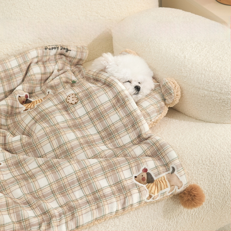 Deka pre psa - jesennej a zimnej doby teplá flís, materiál: textil, značka Chong Chong Ai Sleeping, kód výrobku a25219, cezhraničný export