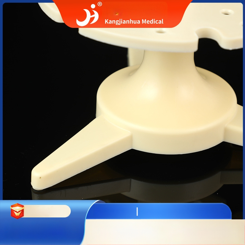 Kruhový stojan na prenos tekutín s graduovanými držiakmi pipiet, 6 ks, skladateľný, otočný