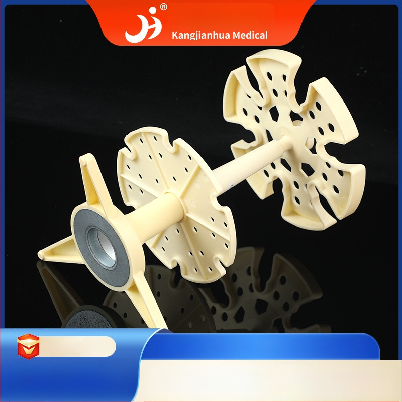 Kruhový stojan na prenos tekutín s graduovanými držiakmi pipiet, 6 ks, skladateľný, otočný