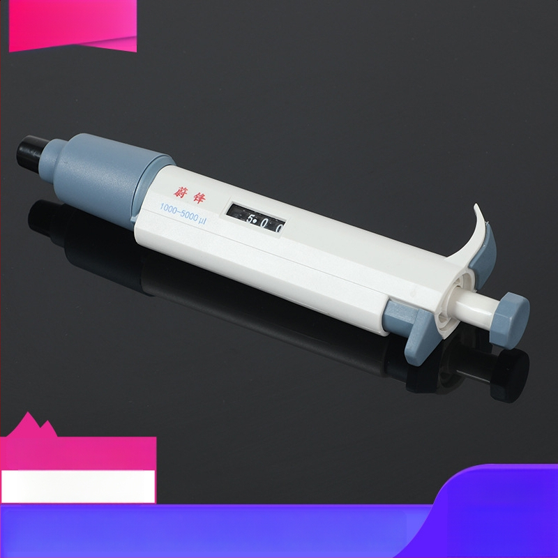 Jednokanálová pipeta – nastaviteľná, ručná, s veľkou kapacitou, mikroobjem 5 ml / 10 ml / 200 µL / 1 ml