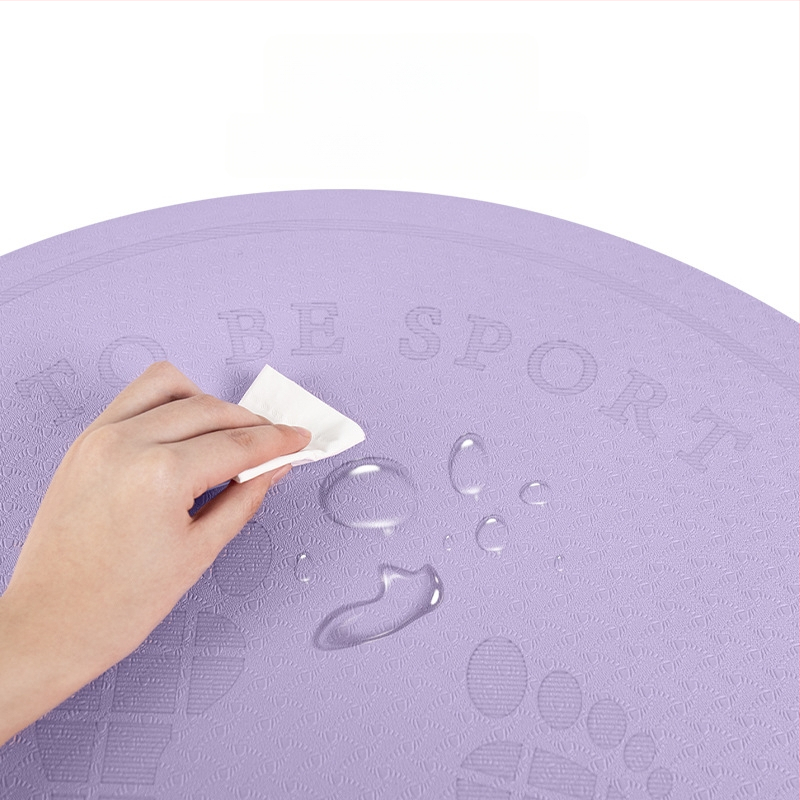 Bezdrôtová podložka na skákanie – tlmenie otrasov a zvuková izolácia, joga podložka, materiál TPE, hmotnosť 1200 g, hrúbka 20 mm, pruhovaný vzor