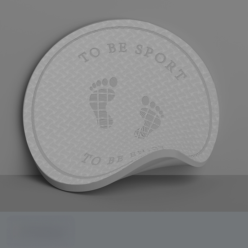 Bezdrôtová podložka na skákanie – tlmenie otrasov a zvuková izolácia, joga podložka, materiál TPE, hmotnosť 1200 g, hrúbka 20 mm, pruhovaný vzor