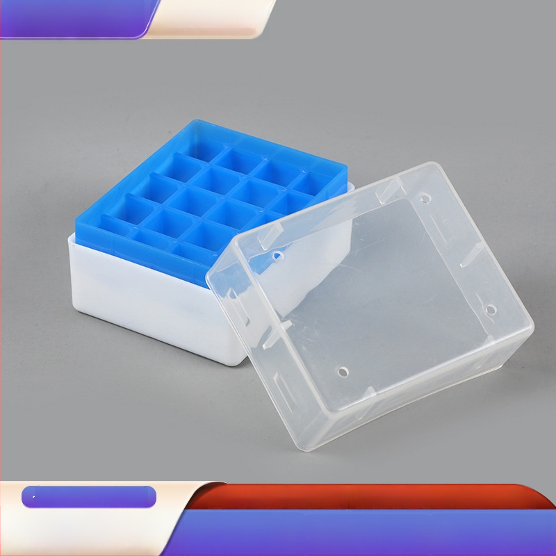 Plastový box na centrifugačné skúmavky s 32 priehradkami a 96-priehradkovým boxom na špičky pipiet – vzorky, pôvod Jiangsu, výrobca Puji