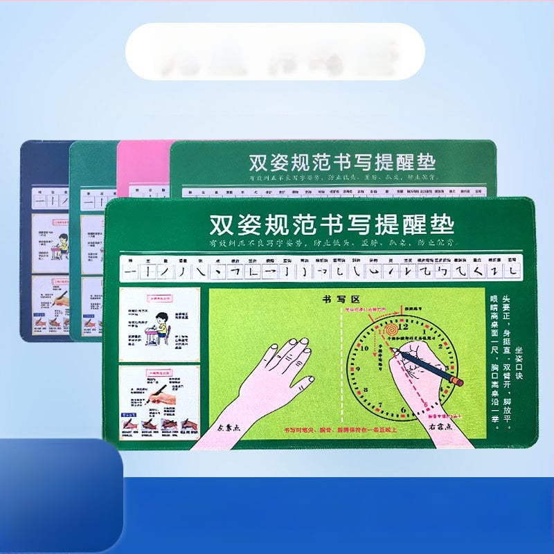 Podložka pod stol pre správnu držanie tela študenta — jednostranná protišmyková textilná podložka na písanie s možnosťou loga