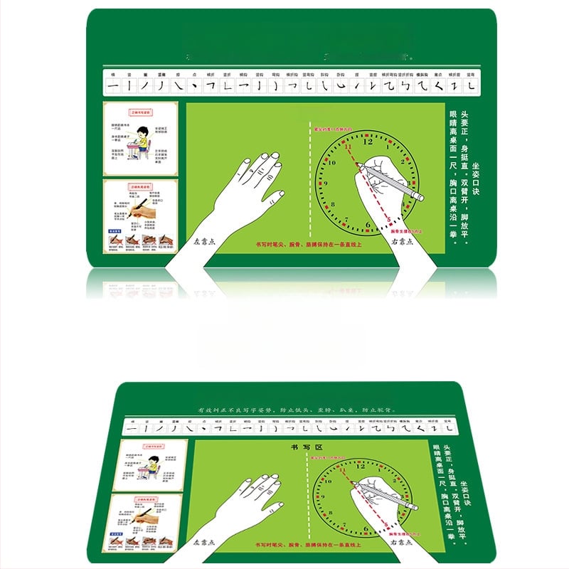Podložka pod stol pre správnu držanie tela študenta — jednostranná protišmyková textilná podložka na písanie s možnosťou loga