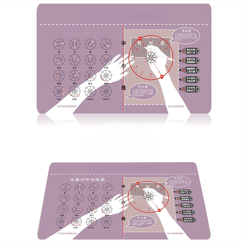 Podložka pod stol pre správnu držanie tela študenta — jednostranná protišmyková textilná podložka na písanie s možnosťou loga