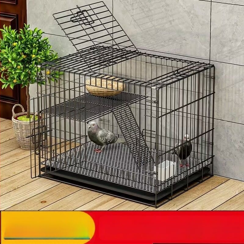 Klietka na holuby – zosilnená kovová konštrukcia pre chov a párenie; Materiál: nízkouhlíková oceľová drôt; Pre vtáky