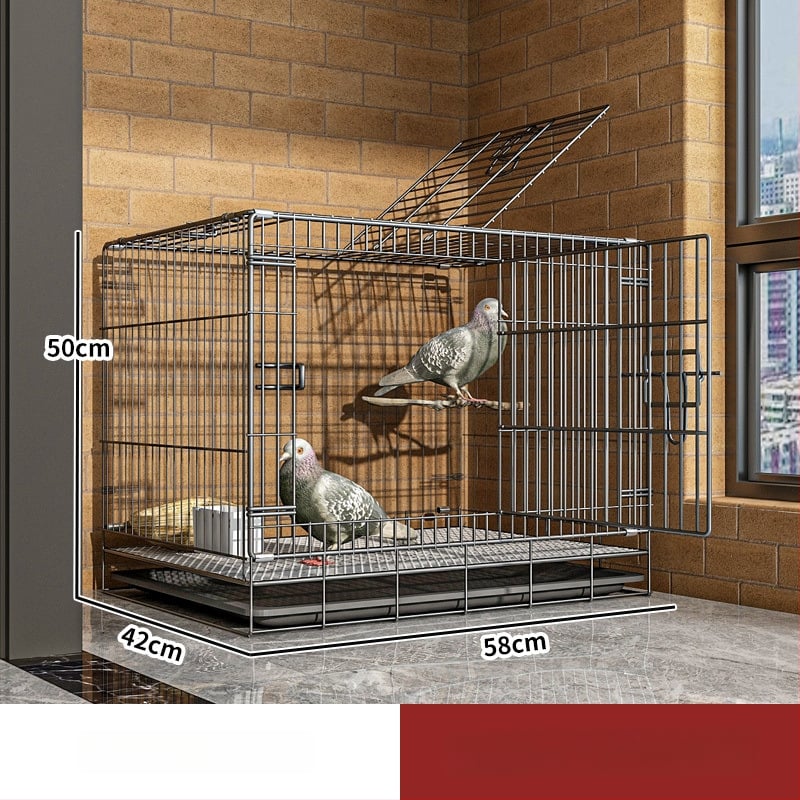 Klietka na holuby – zosilnená kovová konštrukcia pre chov a párenie; Materiál: nízkouhlíková oceľová drôt; Pre vtáky