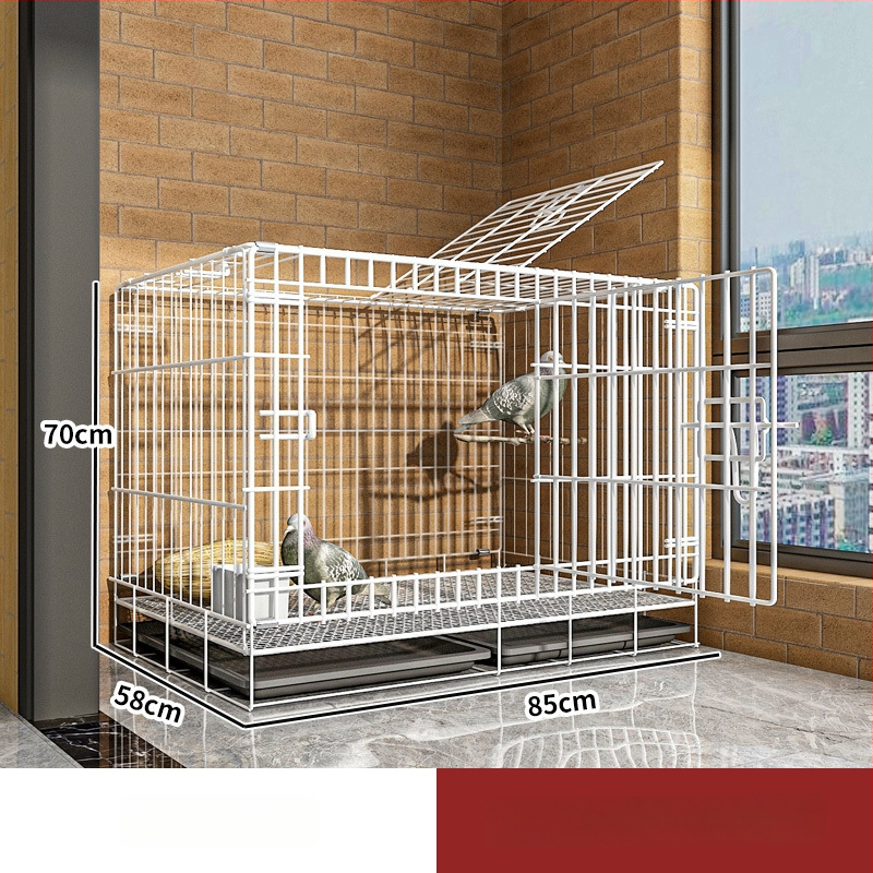 Klietka na holuby – zosilnená kovová konštrukcia pre chov a párenie; Materiál: nízkouhlíková oceľová drôt; Pre vtáky