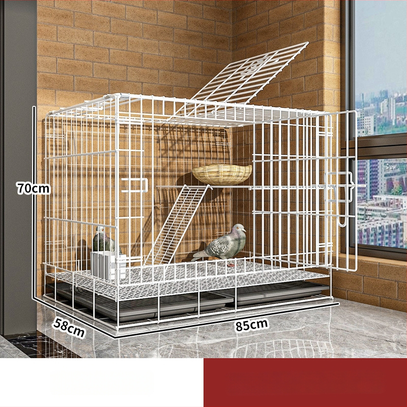Klietka na holuby – zosilnená kovová konštrukcia pre chov a párenie; Materiál: nízkouhlíková oceľová drôt; Pre vtáky