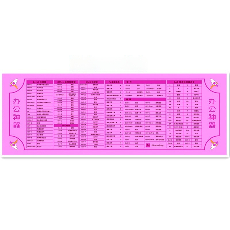 Divpusēja gumijas peles paliktnis ar pretslīdējošu virsmu, pielāgojams, ar karikatūras motīvu