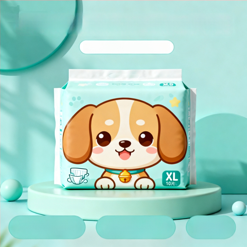 Fyziologické nohavičky pre šteniatka a malé psy – kreslený štýl, Cat Rong, Materiál: dovážaná vláknina / polymér, Univerzálne použitie, Model 001