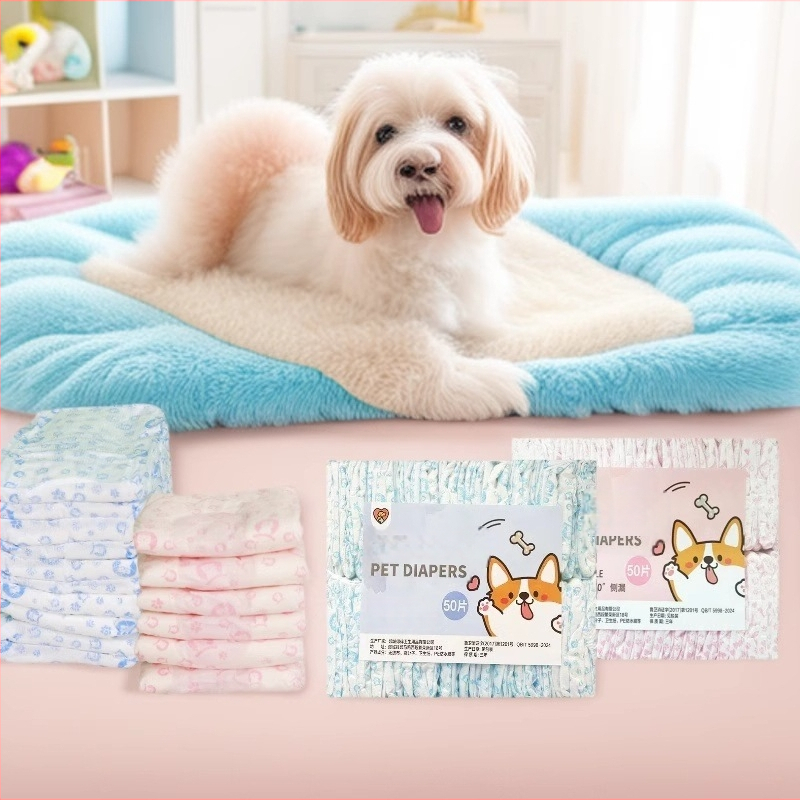 Milado plienky pre psov, period pants, nešitý materiál, karikatúrny štýl, pre samčie psy