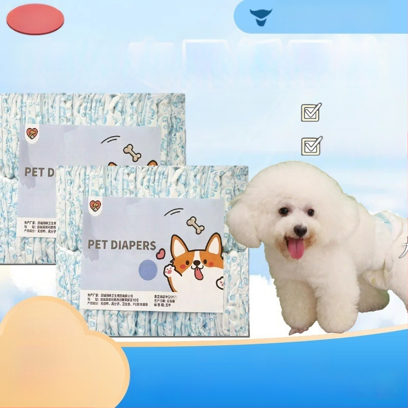 Milado plienky pre psov, period pants, nešitý materiál, karikatúrny štýl, pre samčie psy