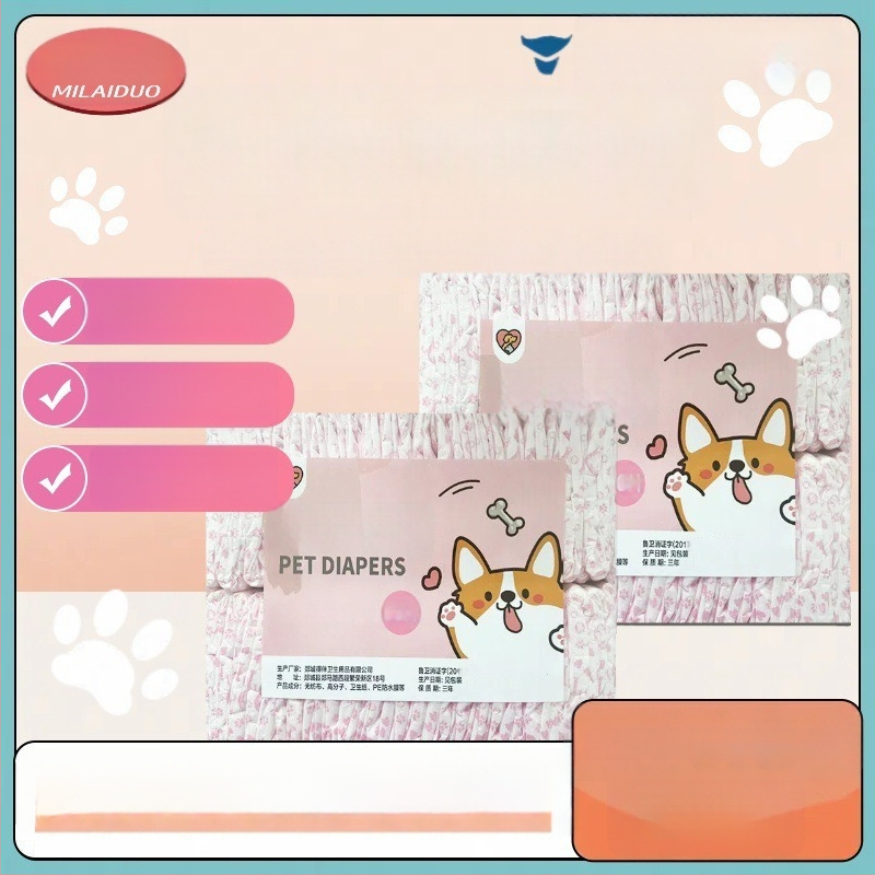 Milado plienky pre psov, period pants, nešitý materiál, karikatúrny štýl, pre samčie psy