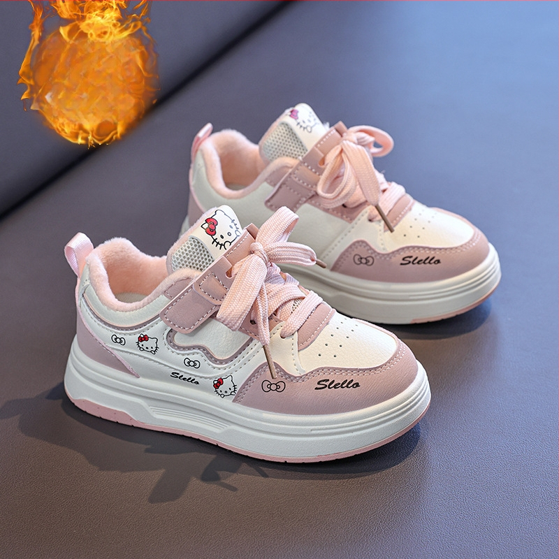 Detské zimné tenisky s hrubou podrážkou, zapínanie na suchý zips, protišmykové, bavlnená podšívka, unisex