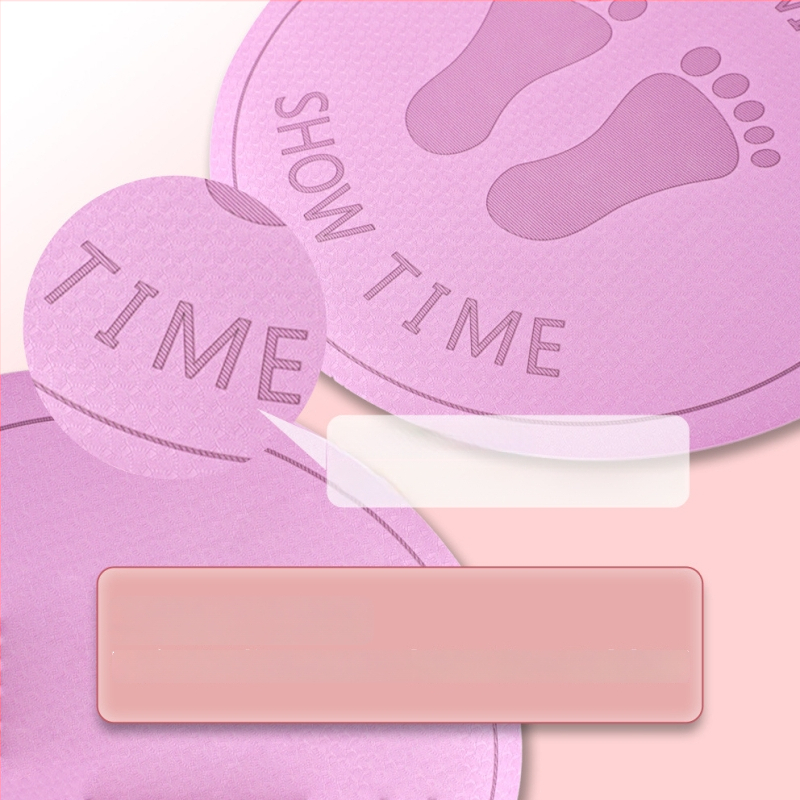 TPE mat na skákanie cez šnúru, hrúbka 6 mm, tlmiaci, protišmykový, geometrický vzor