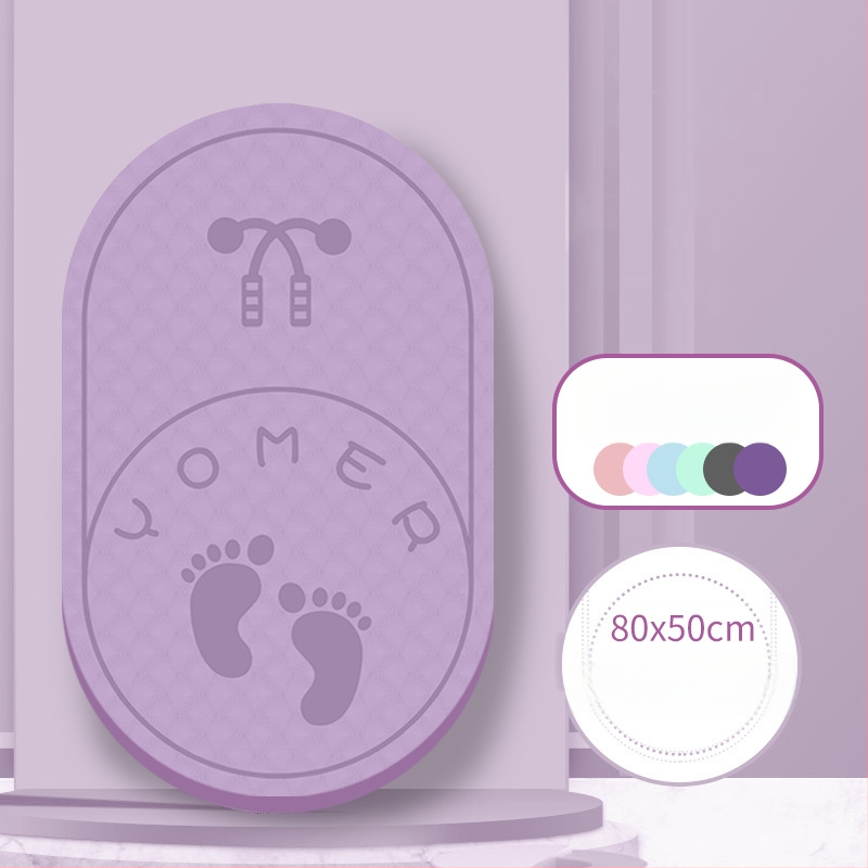 TPE mat na skákanie cez šnúru, hrúbka 6 mm, tlmiaci, protišmykový, geometrický vzor