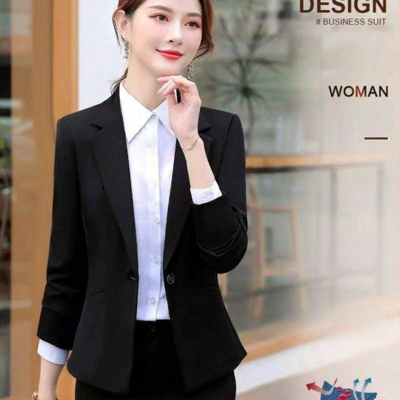 Ženský malý sako-kostým - abstraktý vzor, polyester 95%+, zips vpredu, kostýmový golier, jeseň 2022