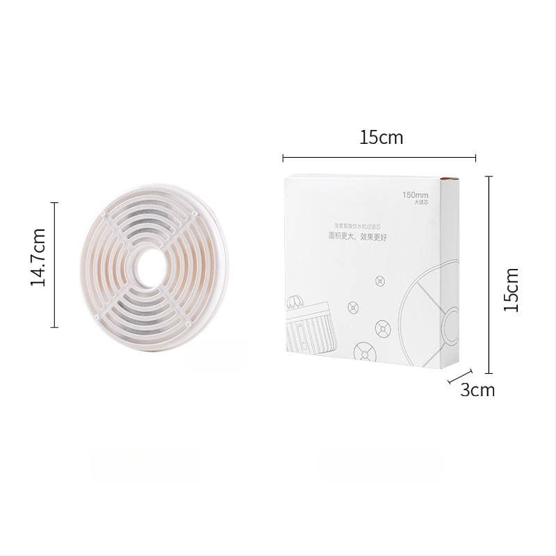 Filtr do zariadenia na vodu pre domáce zvieratá – aktívne uhlíkové výmenné filtre, model YPD-C002, 2 kusy, vhodné pre psov a mačky, 100 g/krabica, 1-ročná záruka
