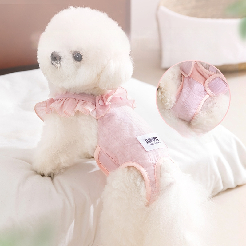 Psie menštruačné nohavice - pruhovaný žakard, štýl Princess, značka Sour bear