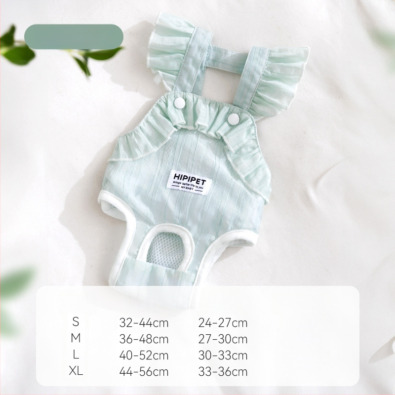 Psie menštruačné nohavice - pruhovaný žakard, štýl Princess, značka Sour bear