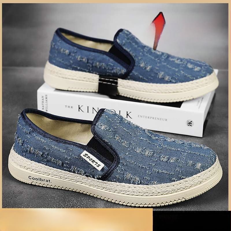 Pánske tenisky z plátna, priedušné, ľahké, odolné voči opotrebeniu, na šnúrky, gumová podrážka