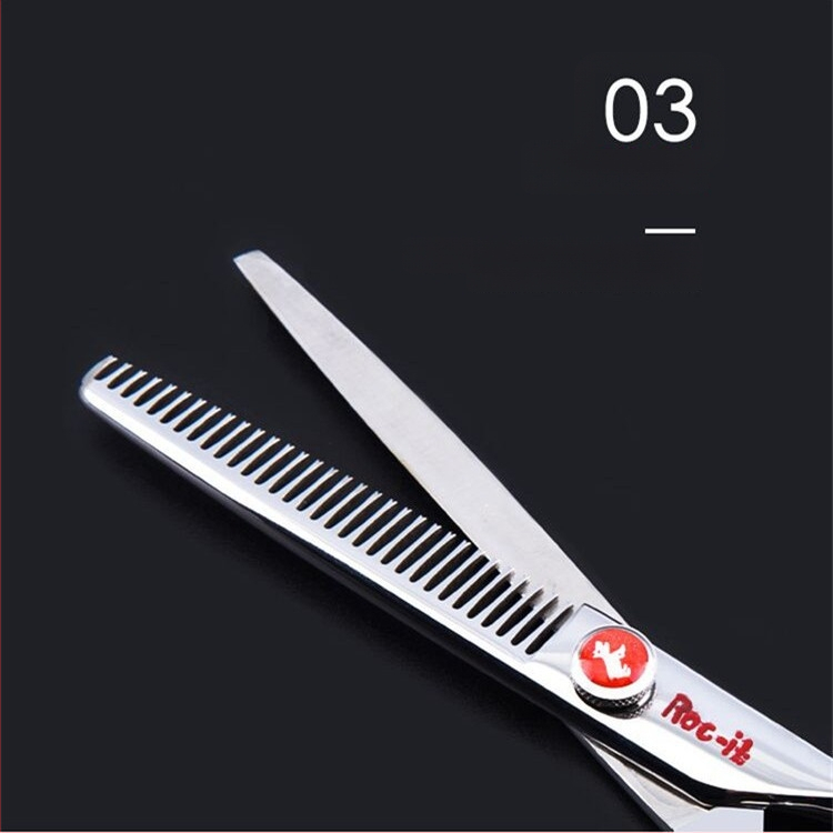 Sada kaderníckych nožníc – ploché a zubové čepele, Yilong, rednutie 25-30, 28-30 zubov