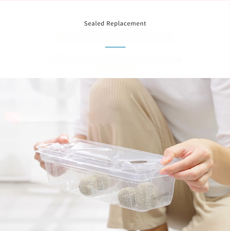 Mačací záchod s ťahacou rukoväťou, plne uzavretý, PE materiál, Forest Technology