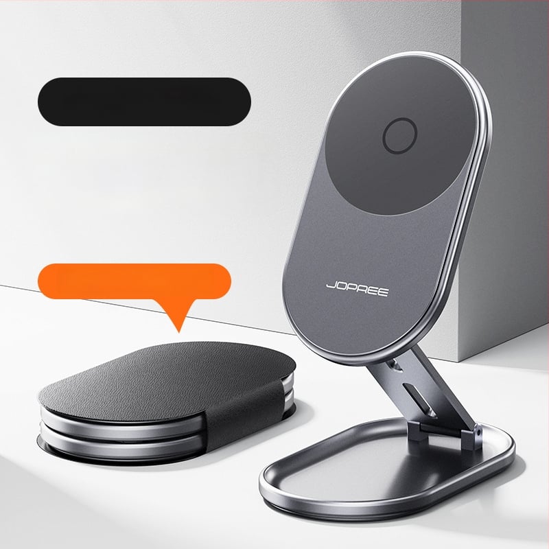 Stolný držiak na telefón s magnetickým skladaním, prenosný, proti otrasom (zliatina)